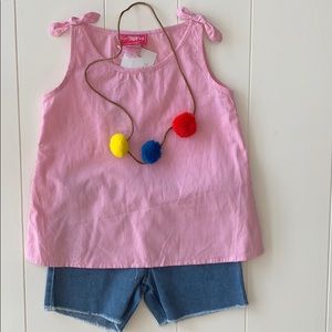 Girl Pink Two Piece Set